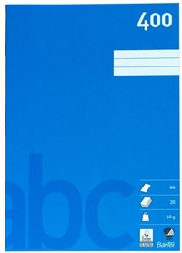 Bantex kladdehæfte A4 ulinieret 20 sider